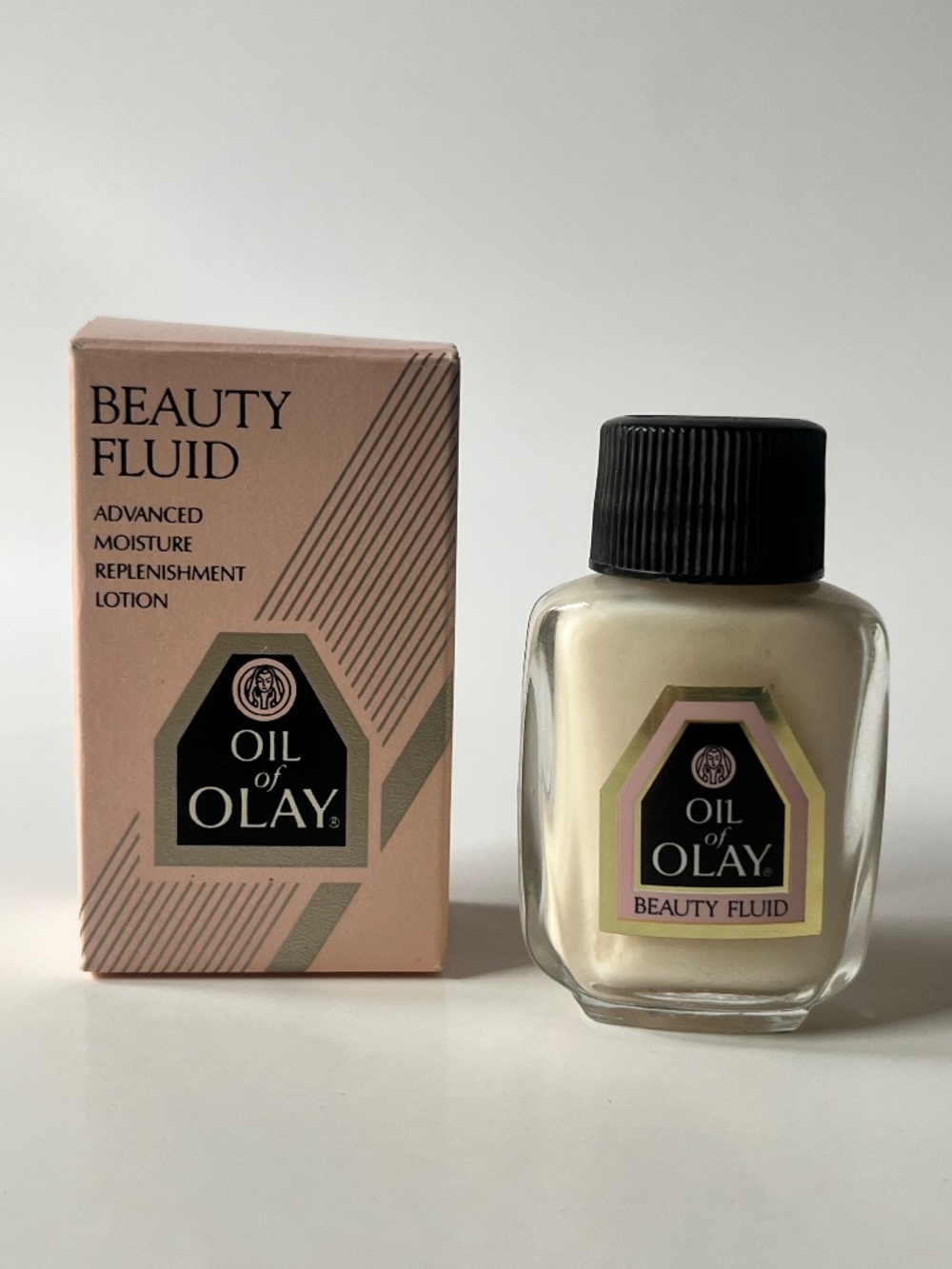 Vintage Oil of Olay Beauty Fluid Lotion 0.5 oz. Original Packaging